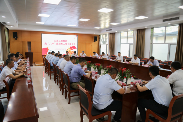 ag真人国际官网集团召开庆祝“八一”建军节退役军人骨干座谈会